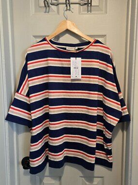 Masai Oversize Striped Shirt sz M